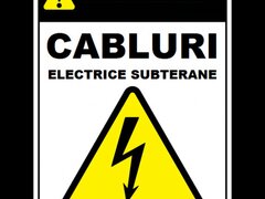 Placuta de avertizare pentru cabluri electrice subterane