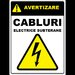 Placuta de avertizare pentru cabluri electrice subterane